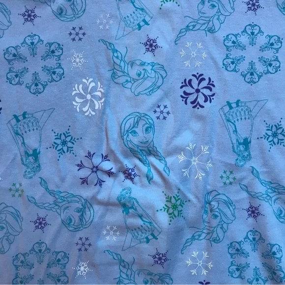 Disney Light Blue Frozen Reversible Cotton Sweater, EUC, L - Picture 12 of 12